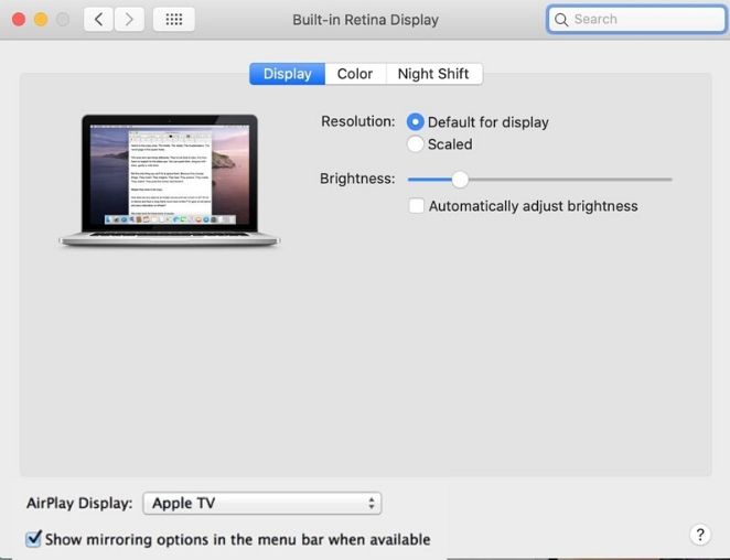 Mirroring your Mac’s Display Using HDMI Cable