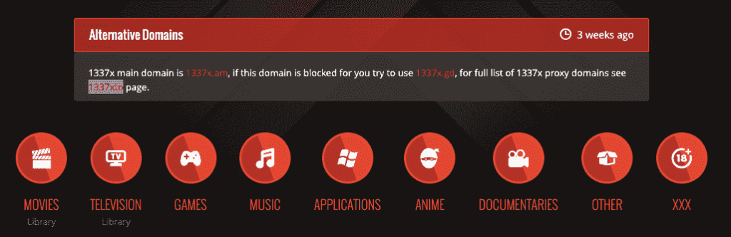 Torrents from 13377x