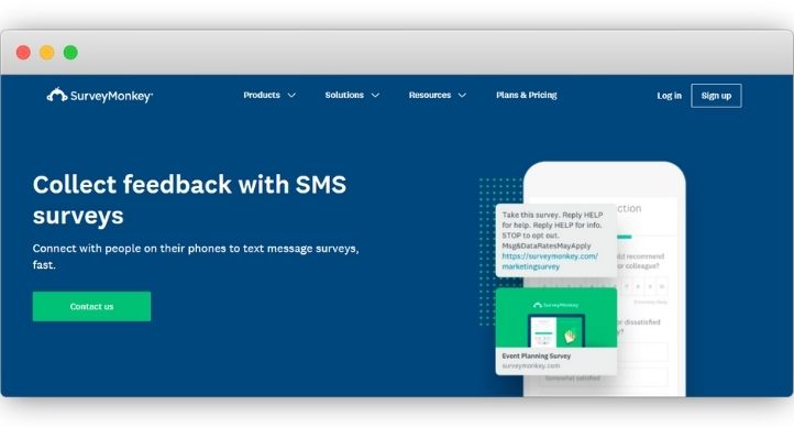 Survey Monkey SMS Survey Software