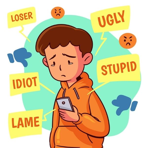 Abusing someone online