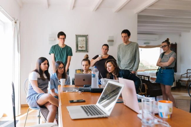 Employees Working
