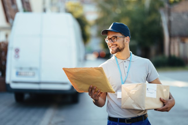 Happy Delivery Man